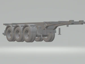 Container 3 eixos 20 piedi Modello di stampa 3D