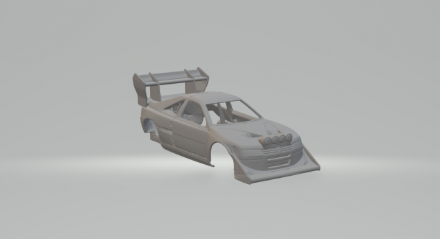 Peugeot 405 pike peak 3Dプリントモデル .c4d .max .obj .3ds .fbx .stl .blend 