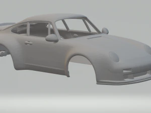 Porsche 911 kustom Model Cetak 3D