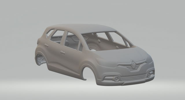 Renault captur 3D Print Model .c4d .max .obj .3ds .fbx .stl .blend 