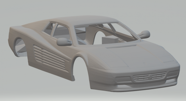 Ferrari 512tr 91 3D-Druckmodell .c4d .max .obj .3ds .fbx .stl .blend 