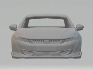 PEUGEOT 508 sedan 3D Print Model