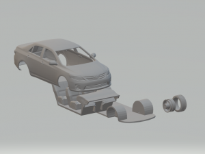 Corolla 3D Print Model