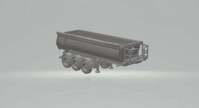 Schmitz dumper 3D Print Model .c4d .max .obj .3ds .fbx .stl .blend 