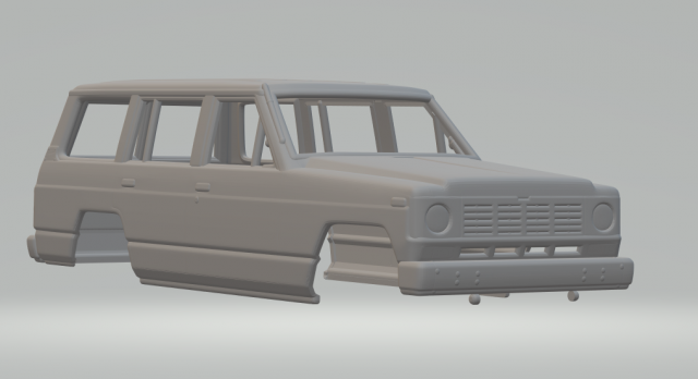 Nissan patrol mk3 wagon 89 3D Print Model .c4d .max .obj .3ds .fbx .stl .blend 