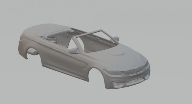 M4 cabriolet 2014 Modelo de Impressão 3D .c4d .max .obj .3ds .fbx .stl .blend 