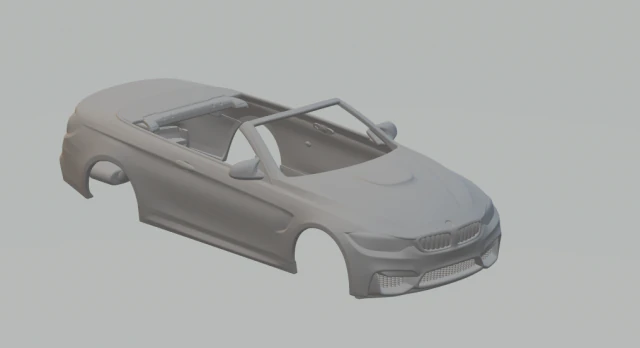 M4 cabriolet 2014 3D Print Model .c4d .max .obj .3ds .fbx .stl .blend 