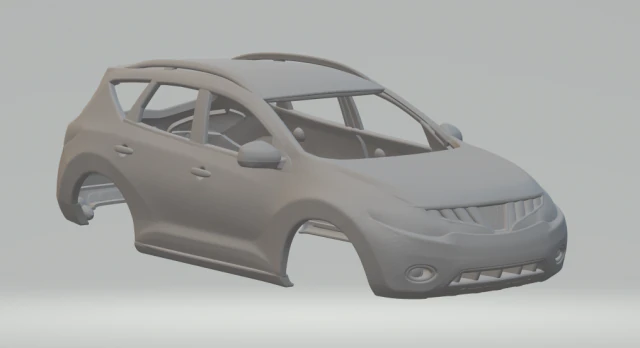 NISSAN MURANO 2010 3D Print Model .c4d .max .obj .3ds .fbx .stl .blend 