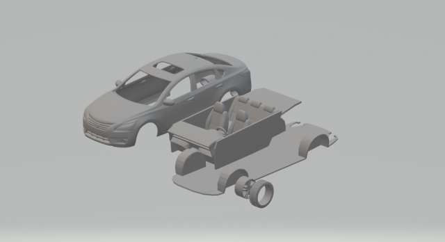 Nissan altima kit 3D Принт Модель .c4d .max .obj .3ds .fbx .stl .blend 