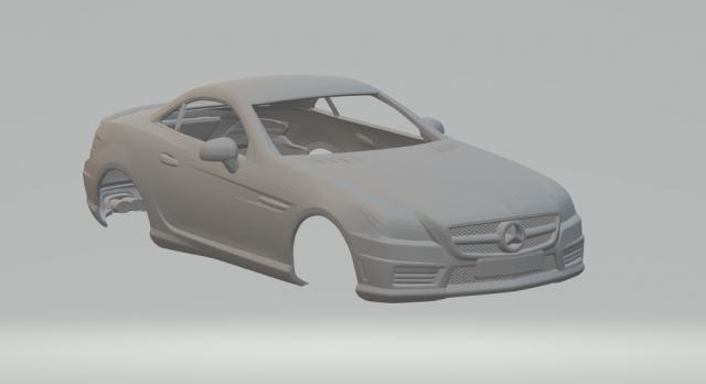 Mercedes slk 55 amg 3D Print Model .c4d .max .obj .3ds .fbx .stl .blend 
