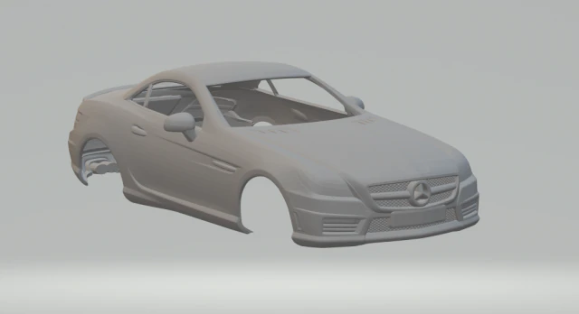 Mercedes slk 55 amg 3D Print Model .c4d .max .obj .3ds .fbx .stl .blend 