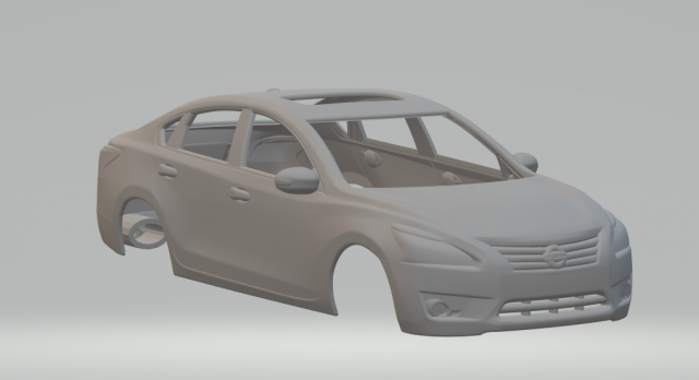 Nissan altima 3D Print Model .c4d .max .obj .3ds .fbx .stl .blend 