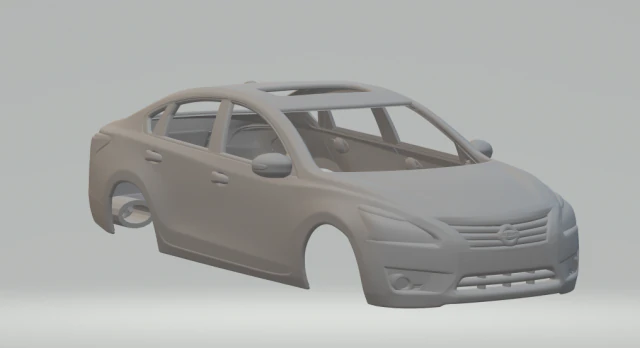 Nissan altima 3D Print Model .c4d .max .obj .3ds .fbx .stl .blend 