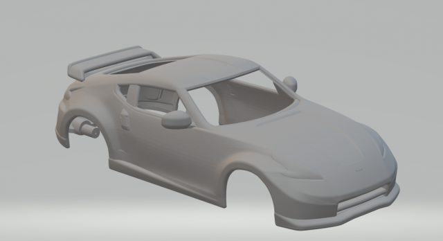 Nissan 370z 3Dプリントモデル .c4d .max .obj .3ds .fbx .stl .blend