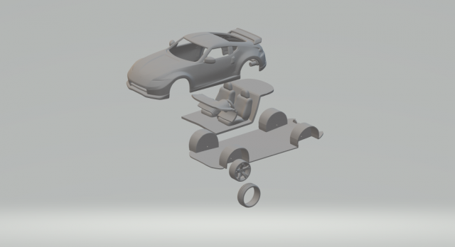 Nissan 370z kit 3D प्रिंट मॉडल .c4d .max .obj .3ds .fbx .stl .blend 