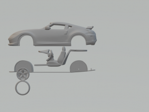 Nissan 370z kit 3D प्रिंट मॉडल