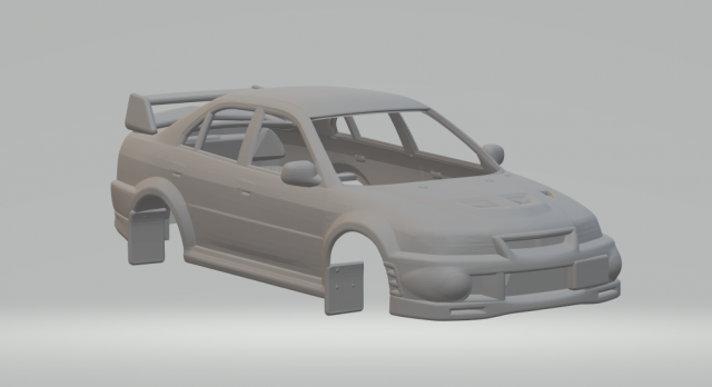 Lancer evo VI 99 street and rally 3D-Druckmodell .c4d .max .obj .3ds .fbx .stl .blend 