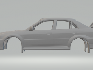 Lancer evo VI 99 street and rally 3D-Druckmodell
