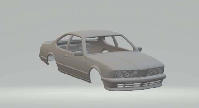 6-series E24 1978 3D Print Model .c4d .max .obj .3ds .fbx .stl .blend 
