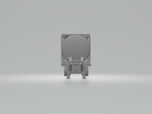 TRAIler truck contanier liquid Modello di stampa 3D