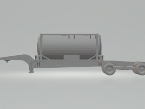 TRAIler truck contanier liquid Modello di stampa 3D