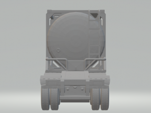TRAIler truck contanier liquid Modello di stampa 3D