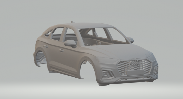 Audi q5 sportback 3D Baskı Modeli .c4d .max .obj .3ds .fbx .stl .blend 