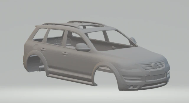 Vw touareg 2008 3D Print Model .c4d .max .obj .3ds .fbx .stl .blend