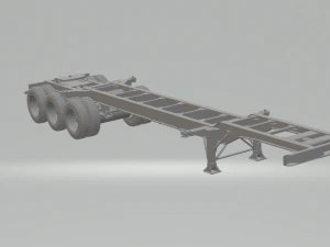 Double trailer contanier 3D Print Model