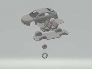 Mitsubishi lancer sportback kit 3D Print Model