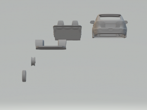 Mitsubishi lancer sportback kit Modello di stampa 3D