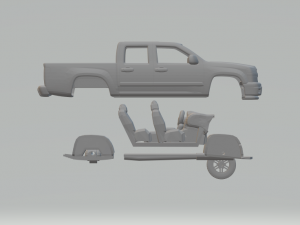 Chevrolet colorado Modelo de Impressão 3D