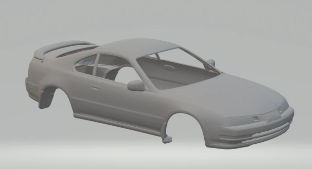 Honda prelude 94 3D Print Model .c4d .max .obj .3ds .fbx .stl .blend 