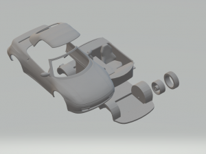 Lotus elan 94 kit 3Dプリントモデル