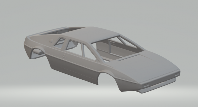 Lotus espirit 3D Baskı Modeli .c4d .max .obj .3ds .fbx .stl .blend 