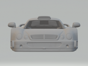 Mercedes clk gtr 98 3Dプリントモデル