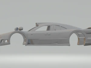 Mercedes clk gtr 98 3D Print Model