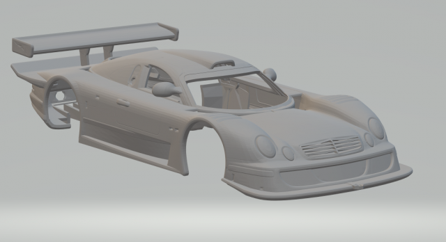 Mercedes clk gtr 98 Modelo de impresión 3D .c4d .max .obj .3ds .fbx .stl .blend 