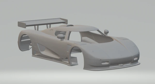 2007 Koenigsegg CCGT 3D Print Model .c4d .max .obj .3ds .fbx .stl .blend 