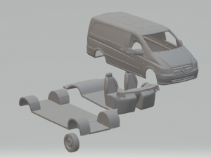 Mercedes benz vito van 2011 3D Print Model