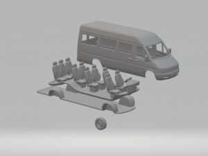 Mercedes benz sprinter 3D Print Model