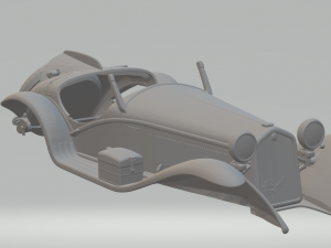 Alfa romeo 8c 1932 3Dプリントモデル