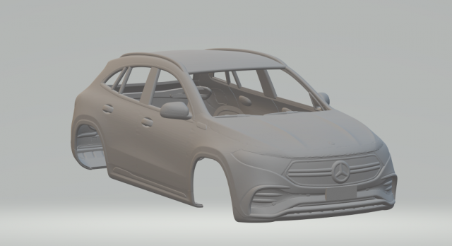 Mercedes eqa 3D प्रिंट मॉडल .c4d .max .obj .3ds .fbx .stl .blend