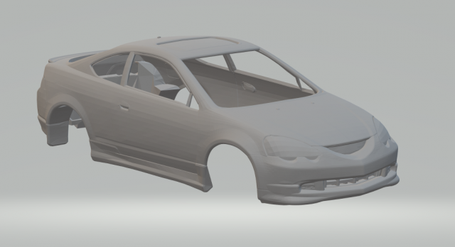 Acura rsx type 3D Baskı Modeli .c4d .max .obj .3ds .fbx .stl .blend