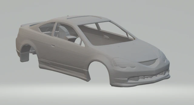 Acura rsx type 3D Print Model .c4d .max .obj .3ds .fbx .stl .blend 