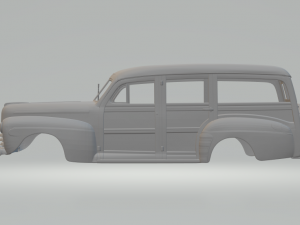 Deluxe wood wagon 3D-Druckmodell