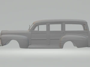 Deluxe wood wagon 3D Print Model