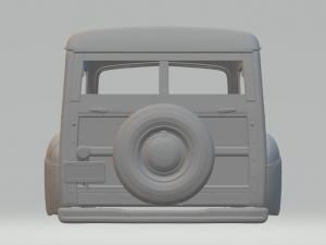 Deluxe wood wagon 3D-Druckmodell