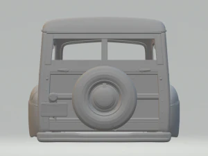 Deluxe wood wagon 3D Print Model