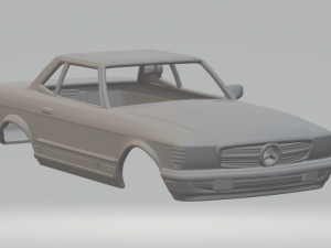 Mercedes-Benz SL-class R107 coupe 72 3D Print Model